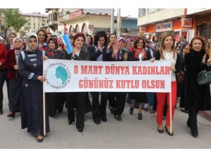 Osmaniye Kadın Platformu Kadınlar Günü Yürüyüşü Yaptı