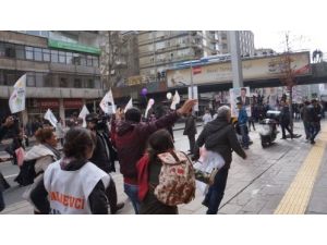 Kadınlar Günü Eyleminde ‘erkeğe’ Şiddet