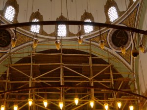 Selimiye Cami'nin restorasyonu sürüyor