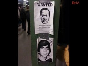 Erdoğan için New York'ta 'Wanted' afişi