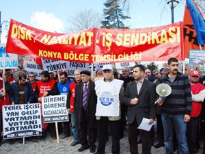 DİSK’ten Tekel işçilerine destek