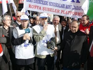 KESK’ten Tekel eylemcilerine destek