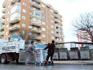 Karatay’da sitelere çöp konteynerleri