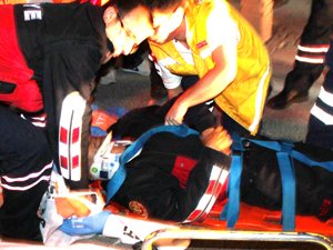 İtfaiye eri yüksekten düştü