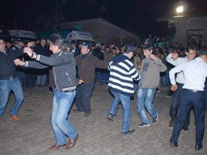 Karadiğin'de asker uğurlama töreni