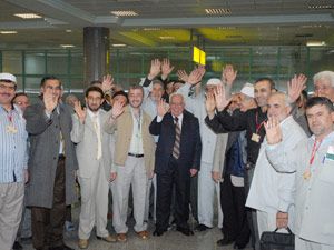 Umre yolcuları uğurlandı