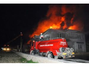 Amasya'da Süt Ürünleri Fabrikasında Yangın