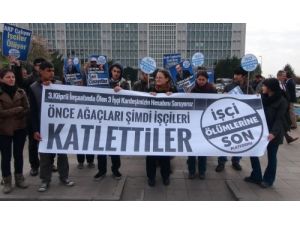 Viyadük İnşaatında Ölen İşçiler İçin Eylem Yaptılar