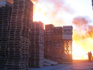 Palet Fabrikası Yandı