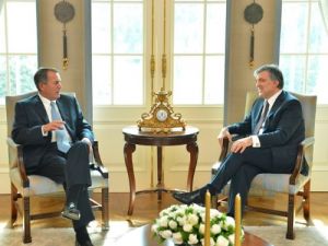 Cumhurbaşkanı Gül, Abd Temsilciler Meclisi Başkanı Boehner’i Kabul Etti
