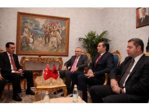 Emrullah İşler, Arnavutluk Meclis Başkanı İle Görüştü