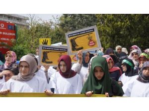 Abd Büyükelçiliği Önünde Kefenli Protesto