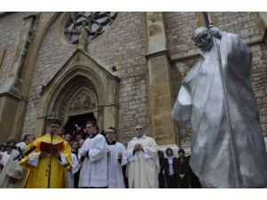 Saraybosna'da Papa 2. John Paul'ün Heykeli Açıldı