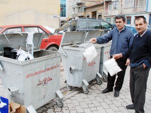 Ağızda değil, çöpte!