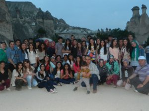 Selçuklu Gazi Lisesi öğrencileri stres attı