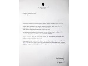 Arnavutluk Meclis Başkanı'ndan Taziye Mektubu