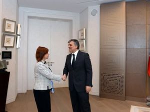 Gül, Avrupa Bölgeler Meclisi Başkanı Bozatlı'yı Kabul Etti