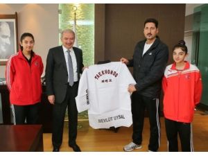 Tekvandoculardan Uysal’a Ziyaret