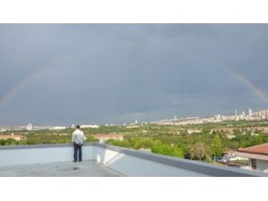 Ankara Semaları Gökkuşağı İle Renklendi