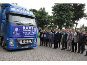 Bursa'dan Bosna'ya 2 Tır Yardım Yola Çıktı