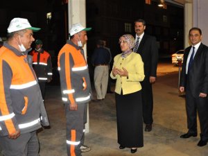 Başkan Toru'dan gece denetimi