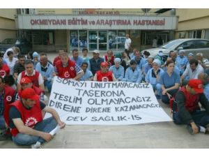 Hastane Önünde Soma Eylemi