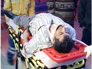 Oğlunu göremeden hastanelik oldu