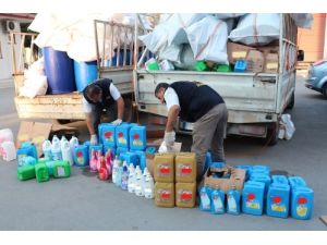 Sahteciler 'Marka' Deterjan Ve Yumuşatıcı Üretiyor