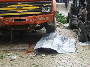 Konya'da kamyonun yayalara çarpması