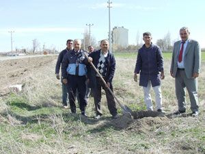 Tuzlukçu'da ağaçlandırma çalışmaları