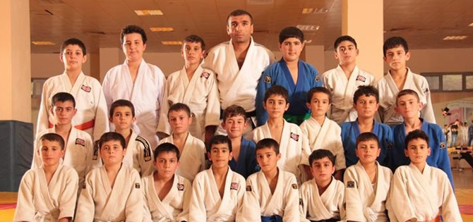 Minik judocular göz doldurdu