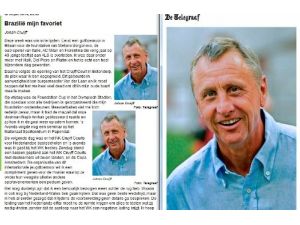 Johan Cruijff: Brezilya Benim Favorim