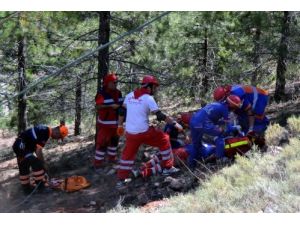 120 Kişiyle Gerçeğini Aratmayan Deprem Tatbikatı