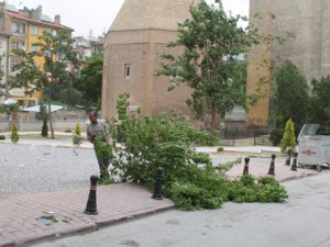 Şiddetli fırtına korkuttu