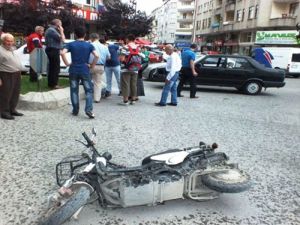 Bafra'da Trafik Kazası: 1 Yaralı