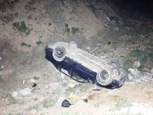 Otomobil kanala uçtu: 1 yaralı