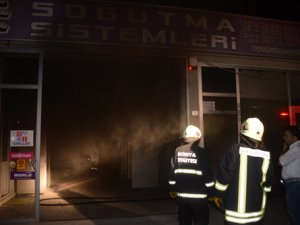 Konya'da işyeri yangını