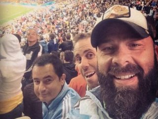 Acun Ilıcalı Arjantin tribününde