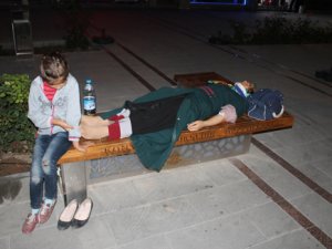 Bayram alışverişi dönüşü kaza