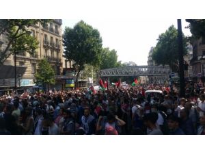 Fransız Polisi, Gazze Gösterisine Müdahale Etti