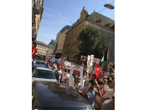 Avusturya'da Gazze'ye Yapılan Harekât Protesto Edildi