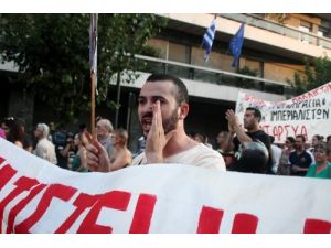 Atina'da Filistin Protestosu