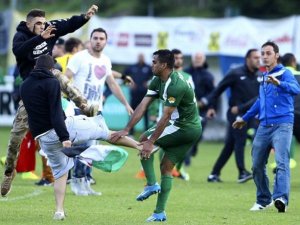 İsrailli futbolculara Filistin protestosu şoku