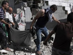 Gazze'de 75 ceset bulundu