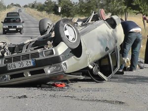 Otomobil takla attı: 6 yaralı