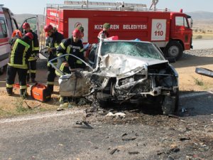 Konya'da otomobiller çarpıştı