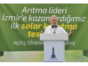 İzmir'in İlk Solar Çamur Kurutma Tesisi Açıldı