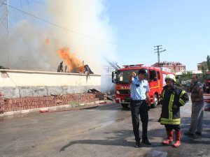 Konya'da iş yeri yangını