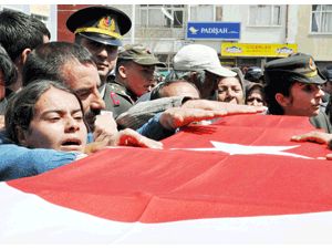 Şehit rolü gerçek oldu