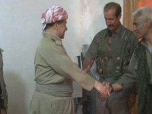 Barzani PKK'lılarla ilk kez görüntü verdi